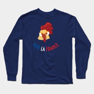 Vive la France Rooster Long Sleeve T-Shirt